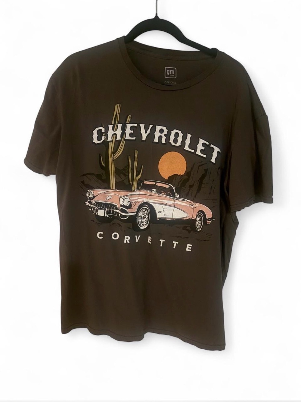 Chevrolet Corvette Graphic Tee - Brown grey